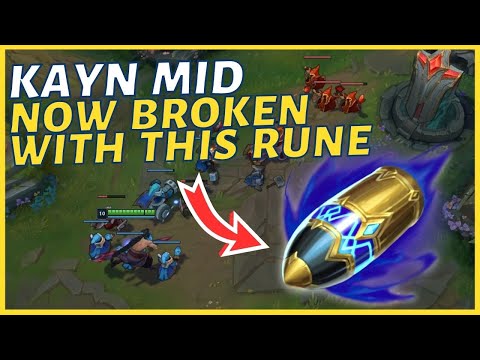 MID KAYN NOW BUSTED? NEW RUNE MAKES KAYN MID FREELO! | Challenger Kayn - League of legends