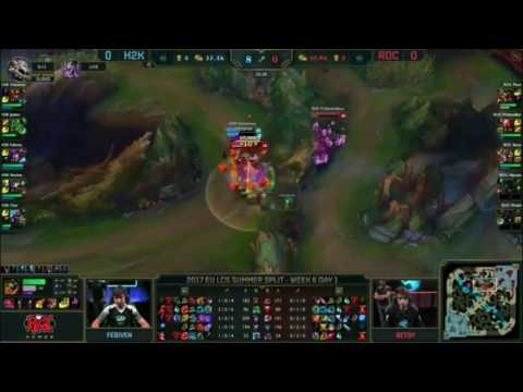 H2K (Febiven Syndra) vs ROCCAT (Hjarnan Kalista) Game 1 Highlights - EULCS W6D1