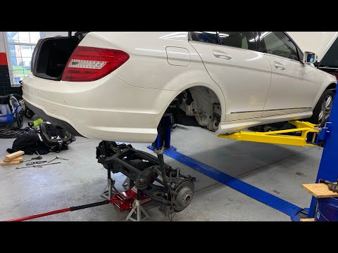 2008-2014 Mercedes W204 (C250,C300,C350) Rear Crossmember Replacement