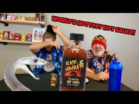 Black Mamba Hot Sauce! 16 MILLION Scoville!!