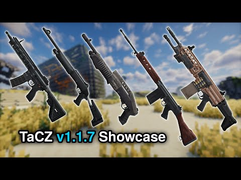 Minecraft TaCZ Mod New Update v1.1.7 Showcase