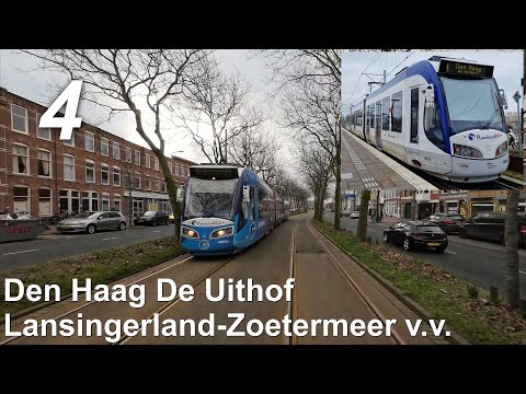 HTM RandstadRail 4: Den Haag De Uithof - Lansingerland-Zoetermeer v.v. | HTM 4027 | 2023