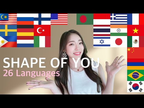 Shape Of You (Ed Sheeran) 1 GIRL Singing in 26 Different Languages (cover by MiRae Lee)