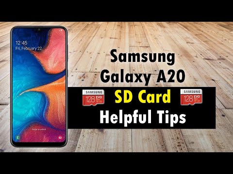 Samsung Galaxy A20 SD Card Helpful Tips |  How to put memory card in samsung a20 | H2TechVideos