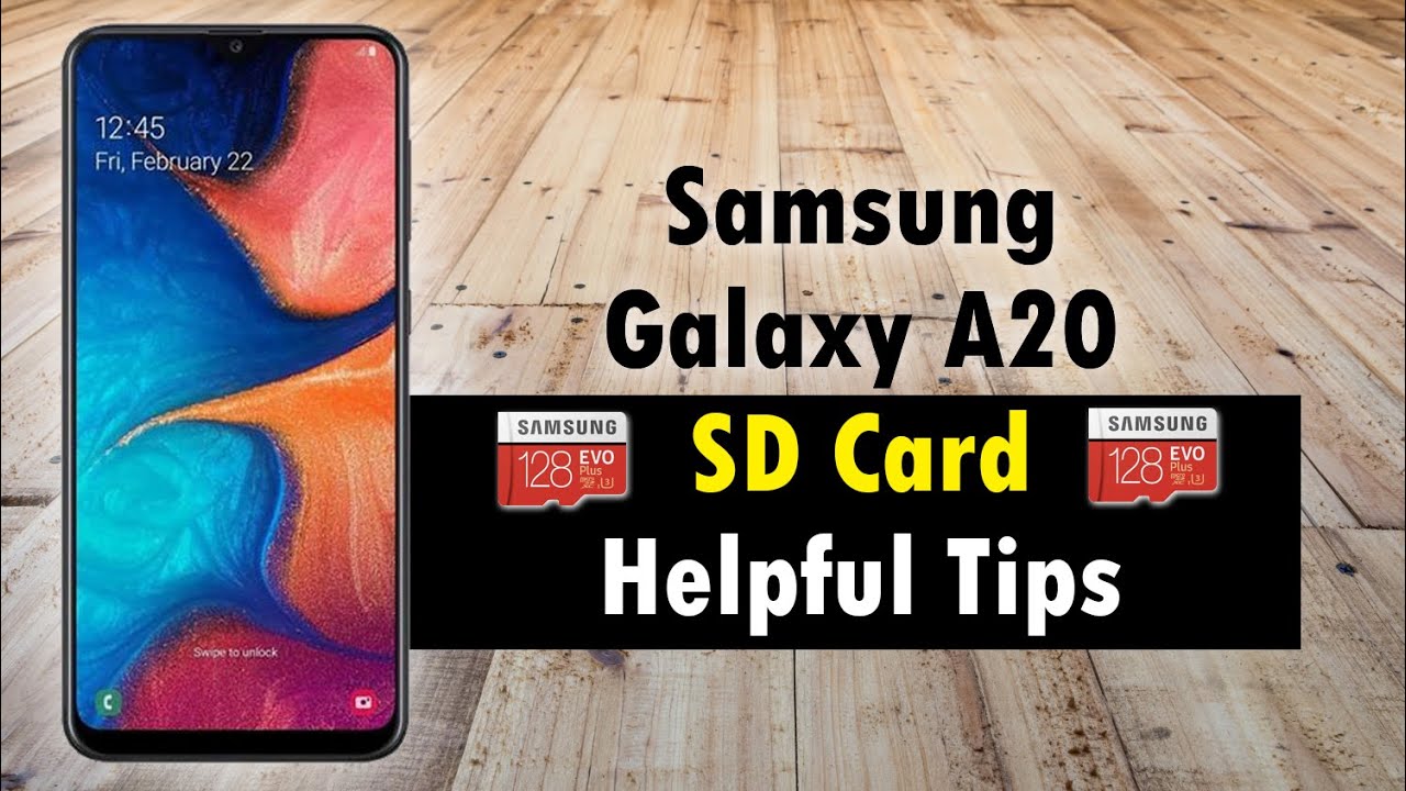 Samsung Galaxy A20 SD Card Helpful Tips |  How to put memory card in samsung a20 | H2TechVideos