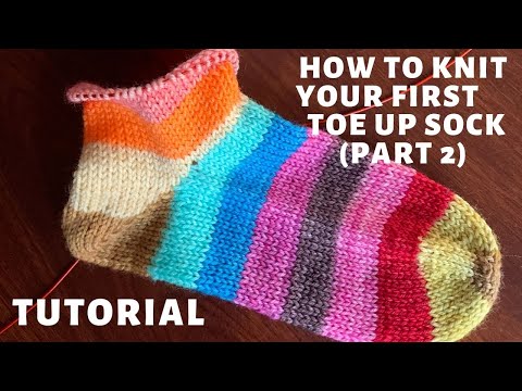 Knit Your First Toe-Up Sock Part 2