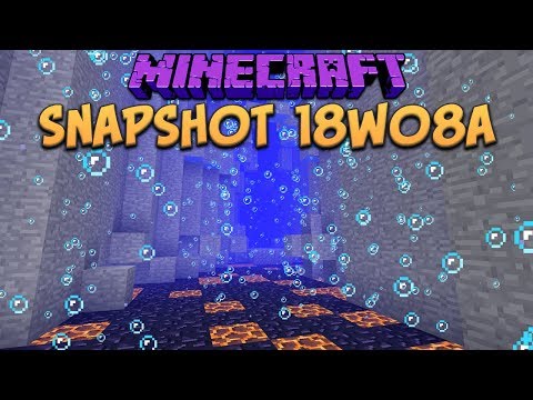 Minecraft 1.13 Snapshot 18w08a Underwater Ravines & Ocean Biomes (Update Aquatic)
