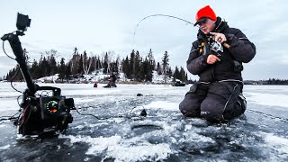 First Ice Backcountry Walleye Fishing