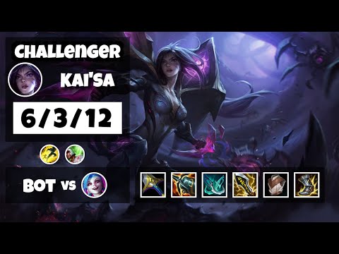 Kai'Sa vs Jinx KOREAN Challenger BOT (6/3/12) - v11.8