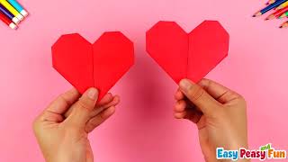How to Make an Origami Heart - origami for kids