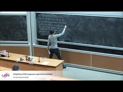 Ursula Hamenstadt: Simplicity of the Lyapunov spectrum revisited