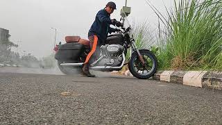 Harley Davidson Burnout 🔥 Sound, Smoke + Power = Madness!#AskDushyant #NextStruggle