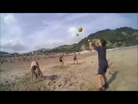 ENTRENAMIENTO EN LA PLAYA DE DEBA ABADIÑO K.E. CADETE 2018 2019