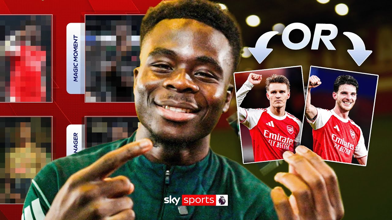 Bukayo Saka Picks Arsenal's FUTURE Manager! 🧠 | Sticker Book Challenge