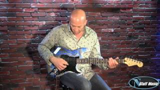 Video thumbnail for Fender Standard Stratocaster HSS Swirl Electric Guitar by N Stuff Music