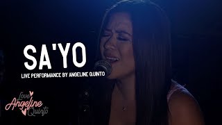 Sa&#39;yo by Silent Sanctuary (Live Performance) | Angeline Quinto