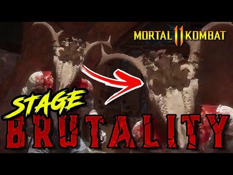 MK11: SECRET STAGE BRUTALITY - DESERT COMMAND SKULL