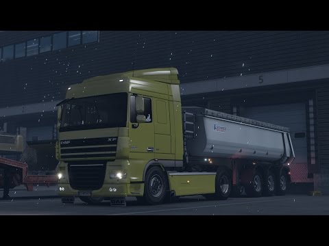ETS 2 - Vive la France - DAF XF 105.510 - Trip: Civaux - Nantes - Snowy drive