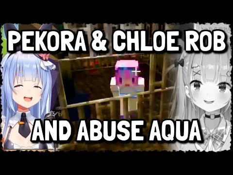 Pekora feeds Aqua to the warden and exploits her innocence with Chloe [PART 1]