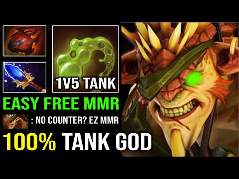 Just Pick Bristleback For Easy MMR | EPIC 1v5 Tank AoE Nasal Goo DPS with Aghanim Heart Dota 2