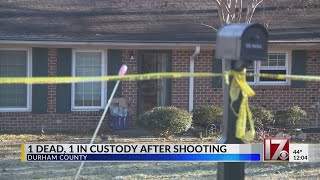1 dead after shooting in Durham County, 1 arrested