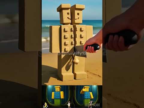 Sand Cutting Noobini Pizzanini Chicken Banana x Pink Panther #shorts #memes