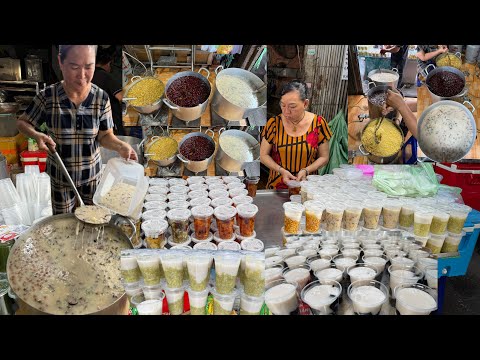 Khủng bàn chè tự nấu ngày bán 1.000 ly, xem bà chủ nấu hết các món thấy choáng