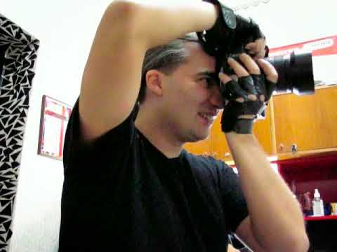 KISS photo studio backstage photo shoot of the salsa mafia dance duo.