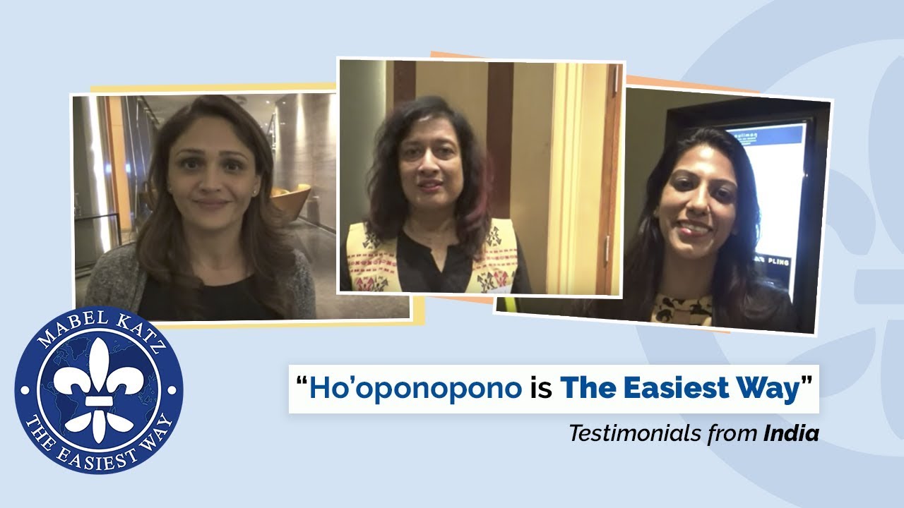 Testimonials · Ho'oponopono Seminar, The Easiest Way to Live in India · October 2017