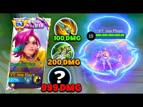 GLOBAL IXIA FULL DAMAGE 1 SHOT BUILD IS HERE!😱 ( 100% BROKEN!! ) - MUST TRY! | MLBB