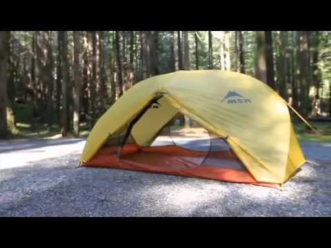 MSR Hubba Hubba Set up