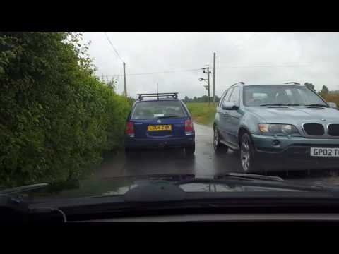 Shock horror bmw x3 going through a puddle