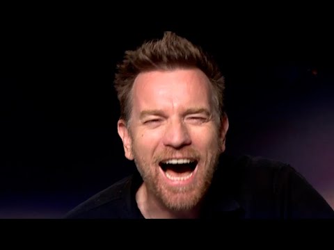 Ewan McGregor reacts to someone saying HELLO THERE