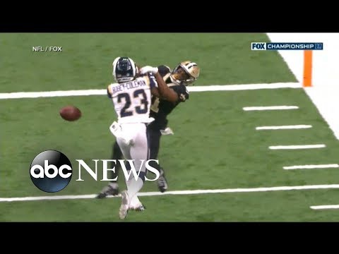 NFL slammed over bad call in Saints playoff game