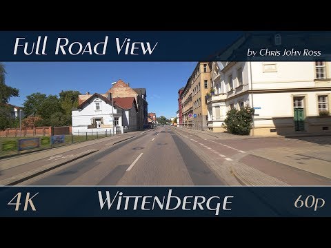 Wittenberge, Germany: Lenzener Straße, Parkstraße, Bentwischer Weg - 4K (2160p/60p) Ultra HD