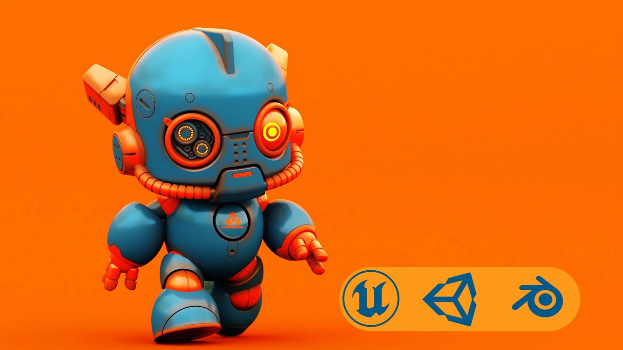 Robo G-9 Auto-Rig Pro Rigged For Mixamo Unreal Engine Unity 3D Model