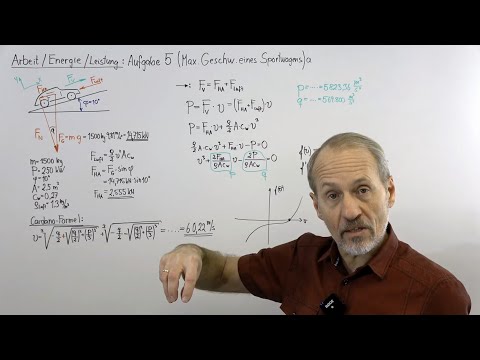 PHYSIK AUFGABEN (Leistung/Kräfte) - Aufgabe 5: Max. Geschwindigkeit eines Sportwagens an Steigung