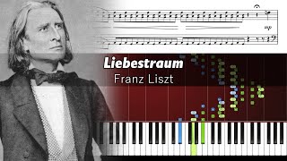 Franz Liszt - Liebestraum No. 3 - Piano Tutorial with Sheet Music