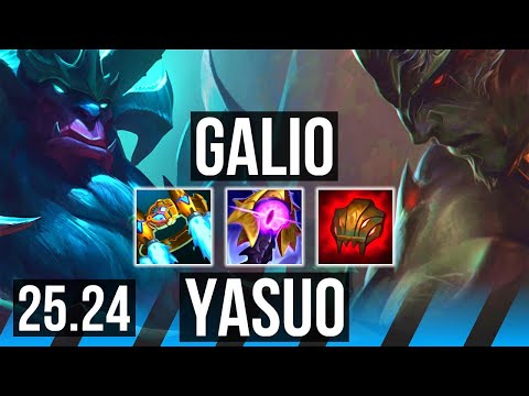 GALIO vs YASUO (MID) | 35K damage | EUW Master | 25.24
