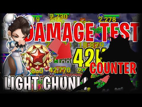 HOW TO COUNTER LIGHT CHUNLI, DAMAGE TESTING ON TOP 30 ARENA - isengdudegame Summoners War