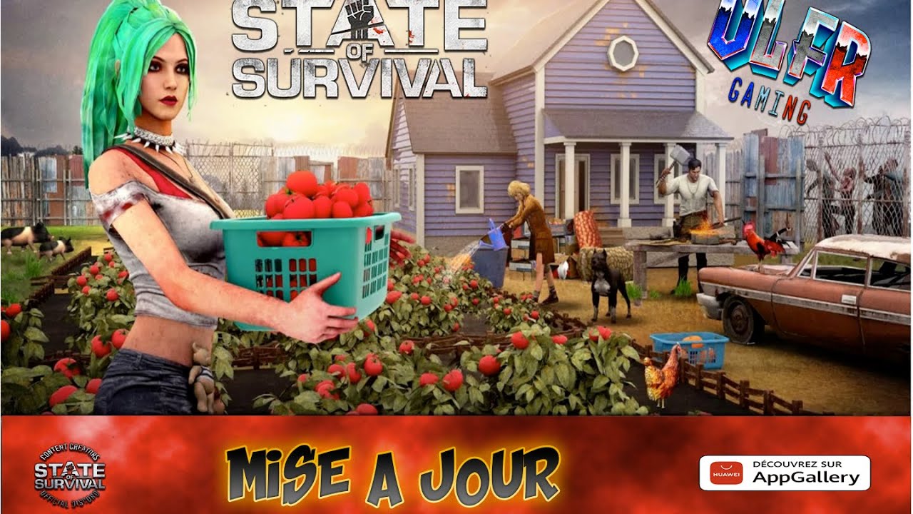 State of survival fr : Huawei appgallery / migration account 1/3 (English subtitles)