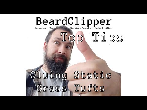 Tufting needn't be tough - watch how I stick Static Grass Tufts onto terrain (Beginners Tips)