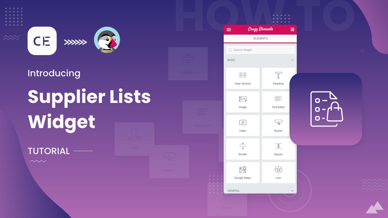 How to Use Supplier lists Widget Using Crazy Elements | PrestaShop | Elementor Based Page Builder