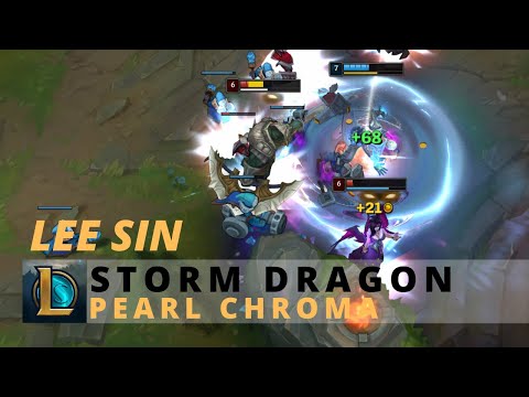 Storm Dragon Lee Sin Pearl Chroma - League Of Legends