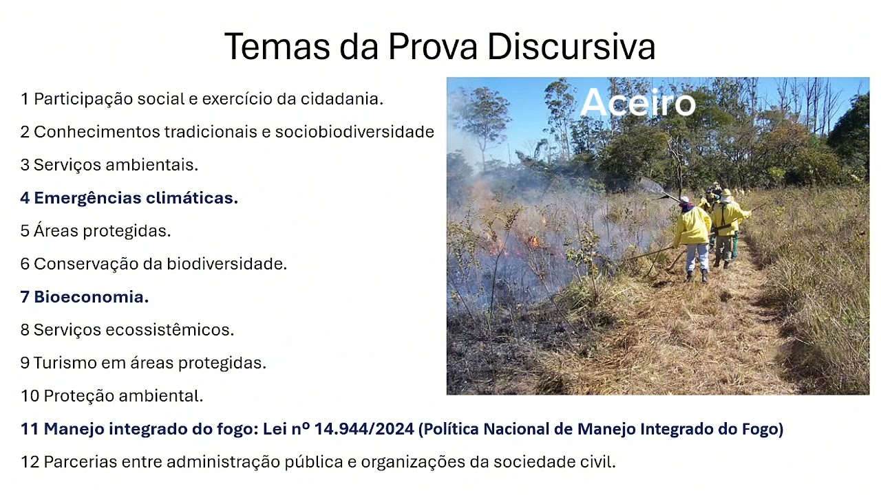 Análise da Prova Discursiva do Concurso do ICMBio feita por um Analista Ambiental.