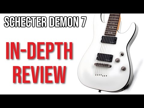 SCHECTER Demon 7 Vintage White / 7-String Electric Guitar image 15