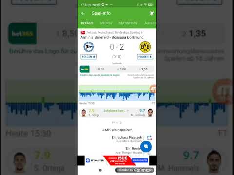 Bundesliga Arminia Bielefeld gegen Borussia Dortmund 0:2