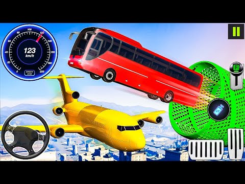 Impossible Bus Stunt Driving 2024 - Mega Ramp Car Racing Simulator - Android Gameplay #1