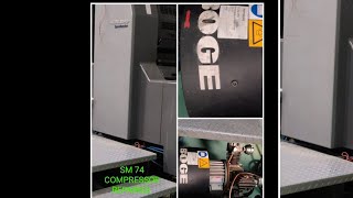 HEIDELBERG SM 74 BOGE COMPRESSOR REPAIRED