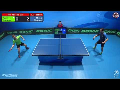 22:00 Valerii Tatarynov 1  - 3 Mykola Halynskyi West 5 WIN CUP 14.11.2022 | TABLE TENNIS WINCUP